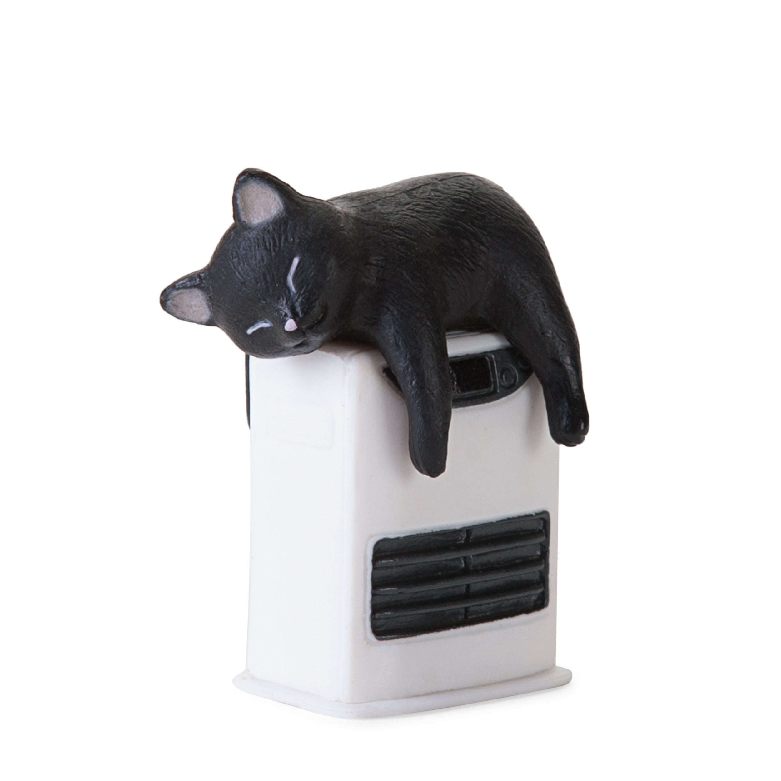 Neko Home Position Vol. 2 Black Cat on Heater Mini Figure